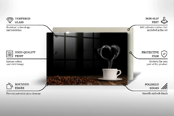 Worktop saver Coffee cup heart