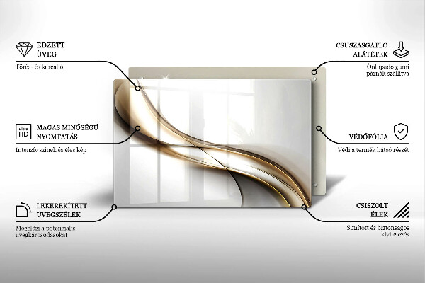 Induction hob protector Mild abstraction lines