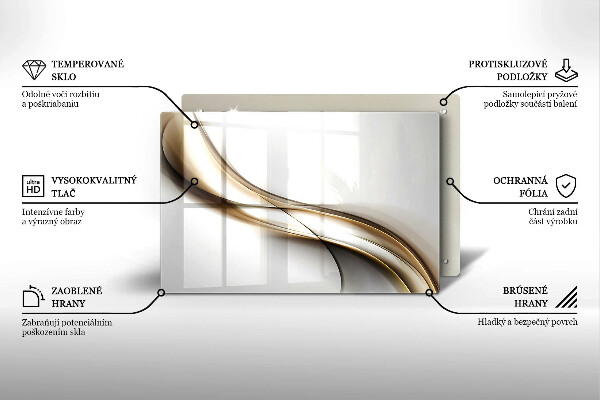 Induction hob protector Mild abstraction lines