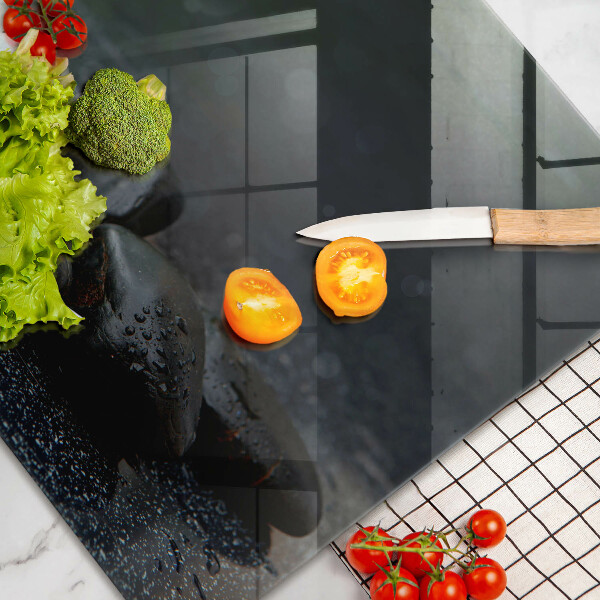 Induction hob protector White flower stones Zen