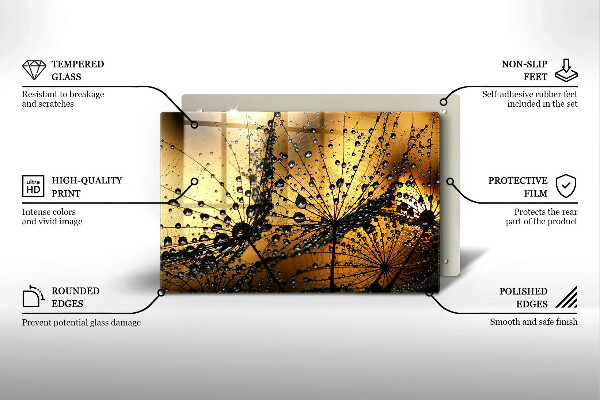 Worktop saver Rosa and dandelions