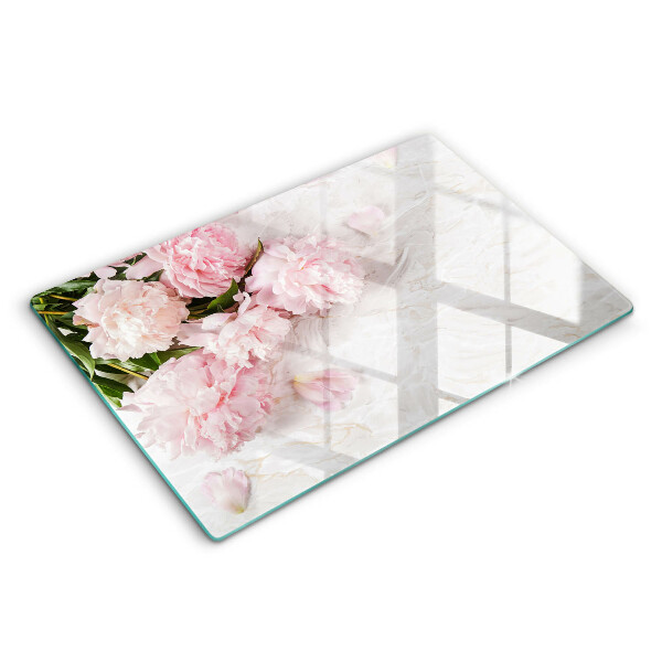 Induction hob protector Delicate roses flowers