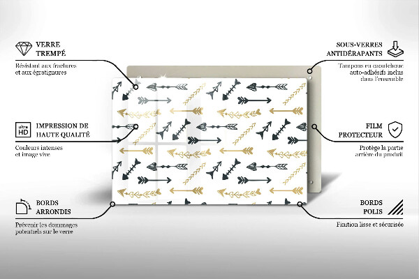 Worktop protector Boho arrow pattern