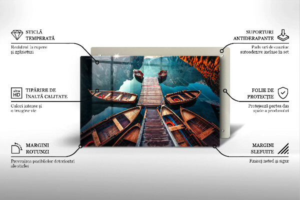 Worktop protector Boats on the lake