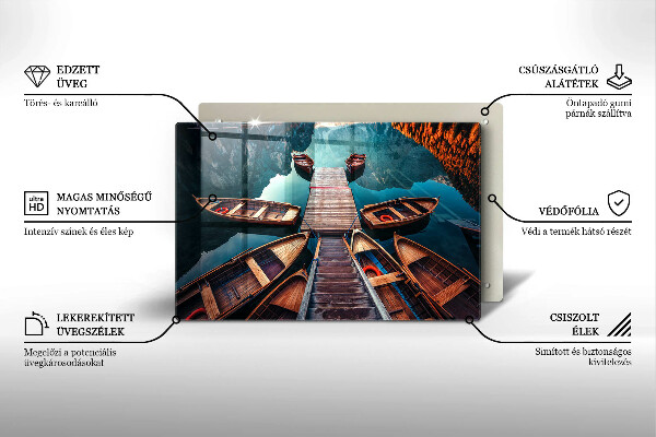 Worktop protector Boats on the lake