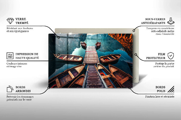 Worktop protector Boats on the lake