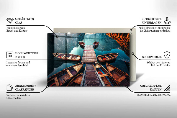 Worktop protector Boats on the lake