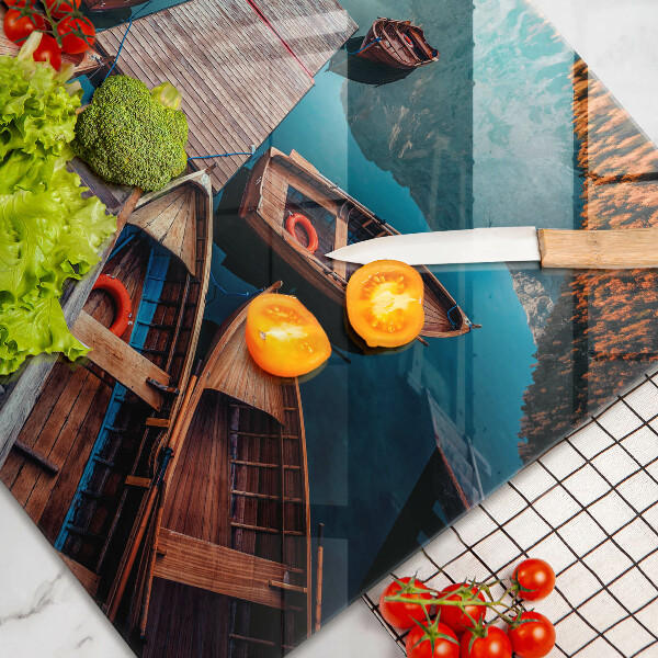 Worktop protector Boats on the lake