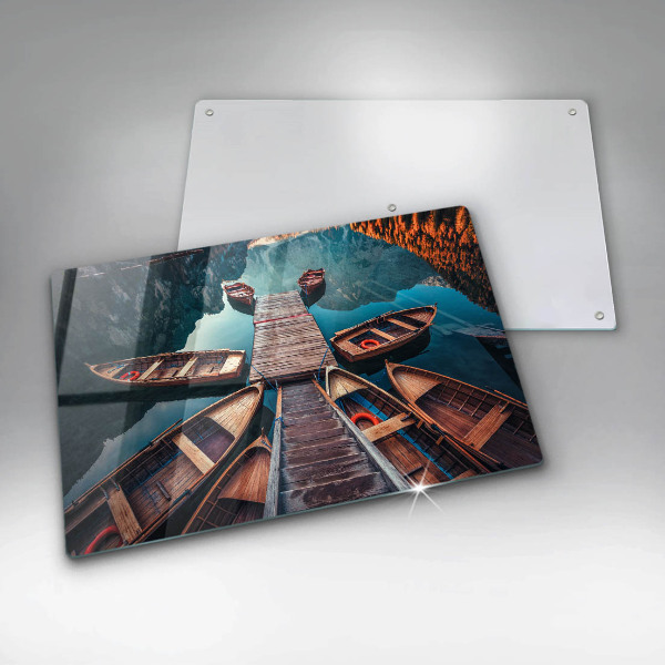 Worktop protector Boats on the lake