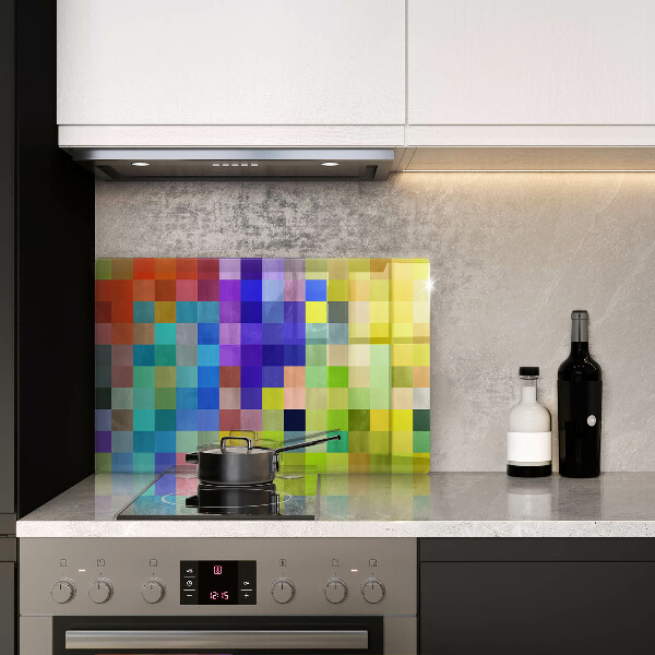 Worktop protector Colorful squares pixels