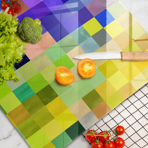 Worktop protector Colorful squares pixels