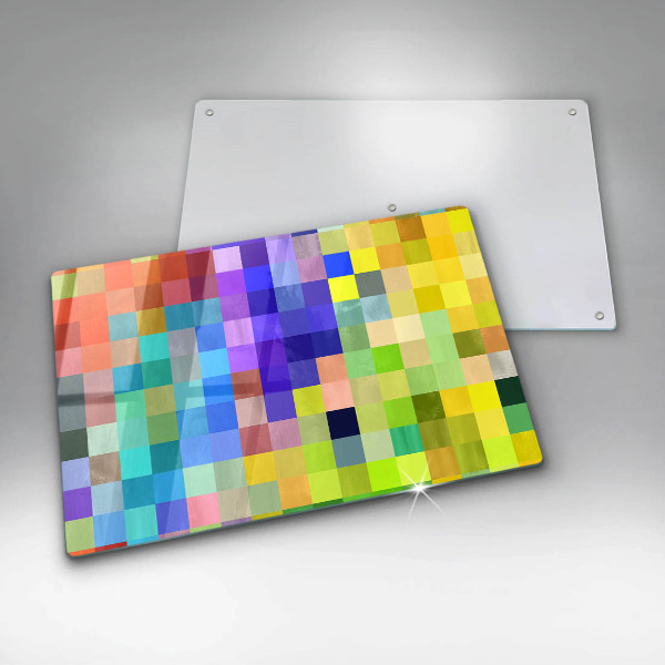 Worktop protector Colorful squares pixels