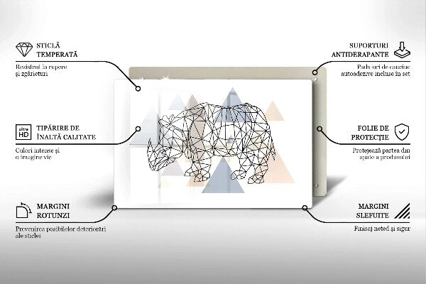 Worktop protector Line-art rhino