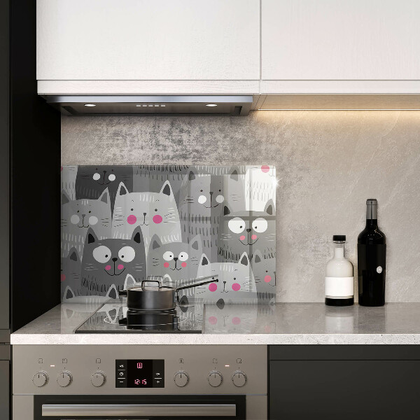 Worktop saver Illustration of cats