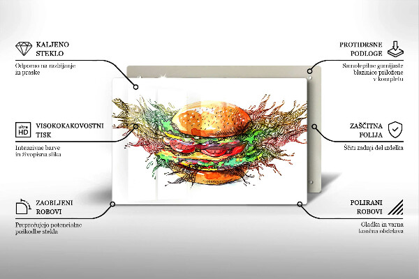 Worktop saver Drawing hamburger