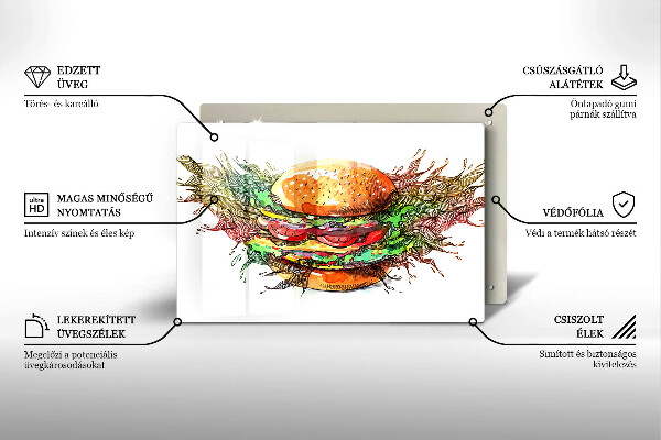 Worktop saver Drawing hamburger