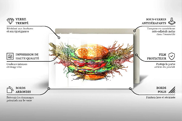 Worktop saver Drawing hamburger