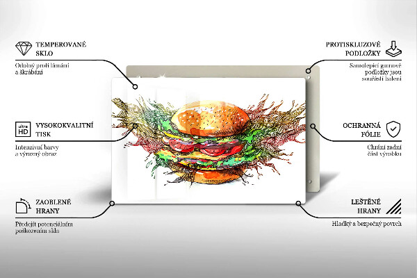 Worktop saver Drawing hamburger