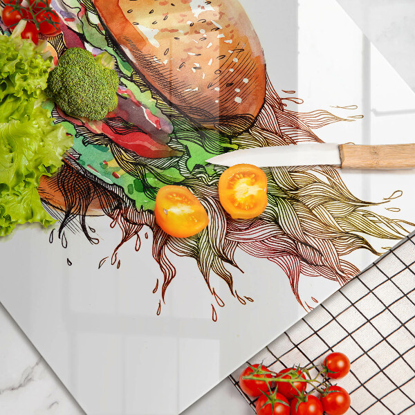 Worktop saver Drawing hamburger