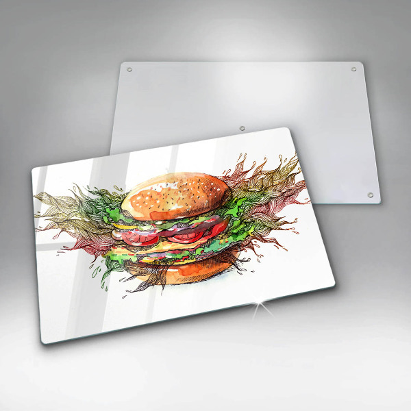 Worktop saver Drawing hamburger
