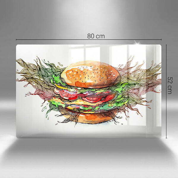 Worktop saver Drawing hamburger