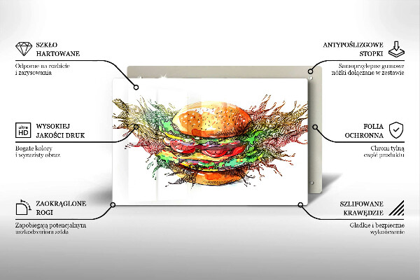 Worktop saver Drawing hamburger