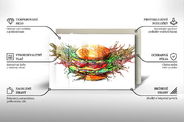 Worktop saver Drawing hamburger