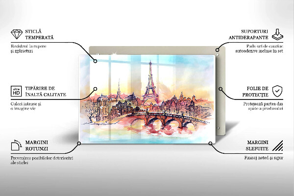 Worktop saver Paris landscape Eiffel Tower