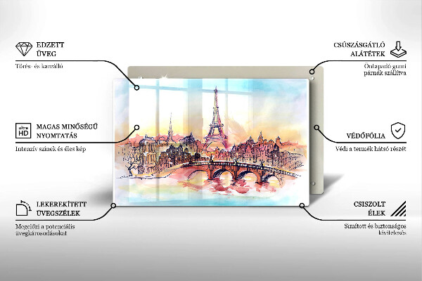 Worktop saver Paris landscape Eiffel Tower