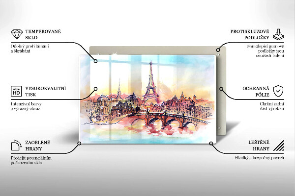 Worktop saver Paris landscape Eiffel Tower
