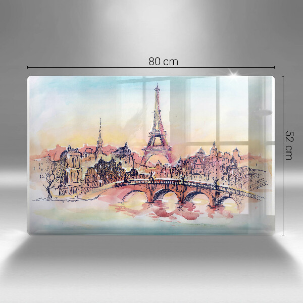Worktop saver Paris landscape Eiffel Tower