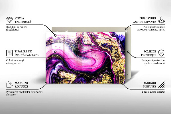 Work surface savers Abstraction design gold