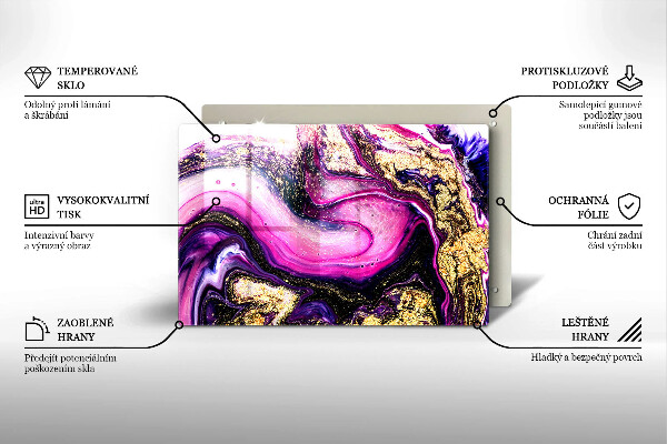 Work surface savers Abstraction design gold