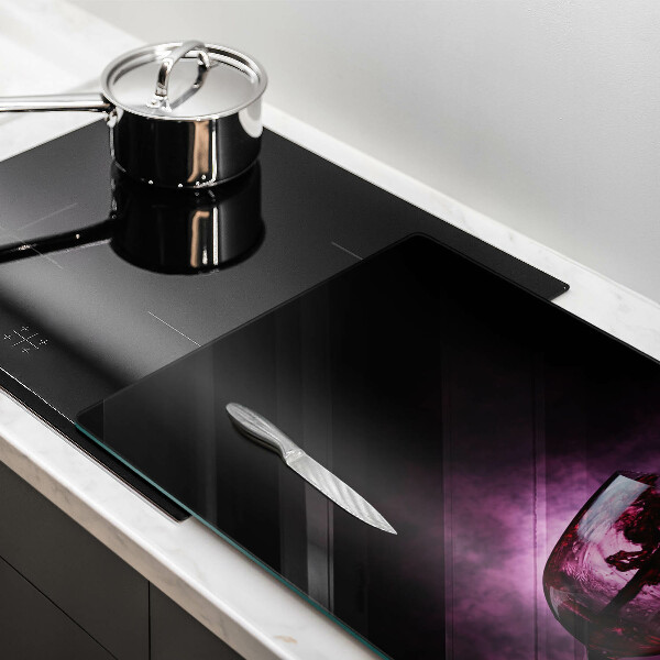 Induction hob protector A glass of wine