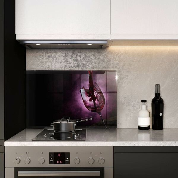 Induction hob protector A glass of wine