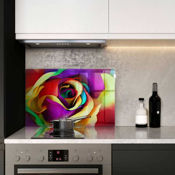 Worktop protector Colorful rose petals