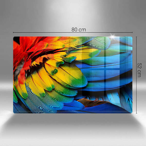 Worktop saver Colorful parrots