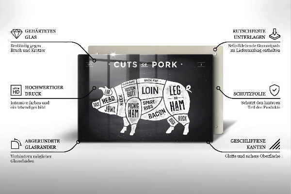 Worktop saver Pork pig meat