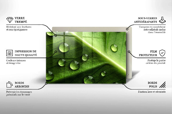 Worktop saver Nature Rosa and Leaf