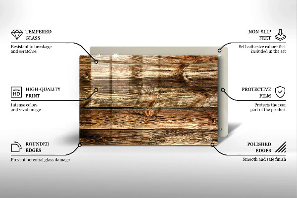 Worktop saver Wood texture boards