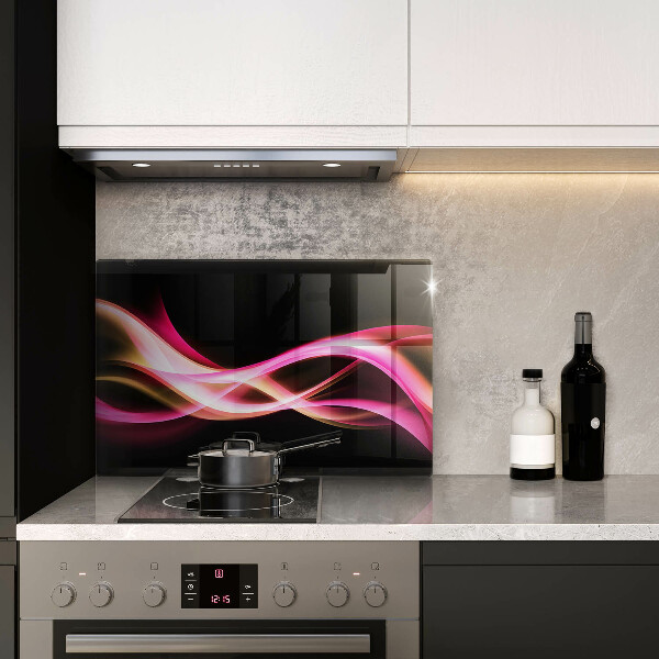 Induction hob protector Neon Smoke abstraction