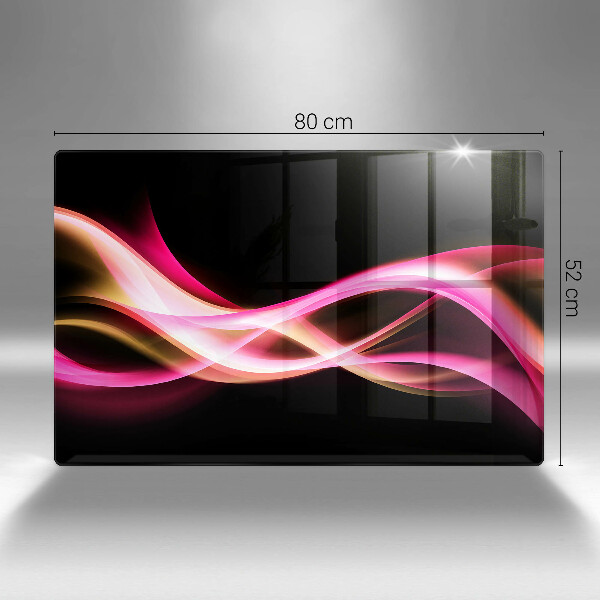 Induction hob protector Neon Smoke abstraction