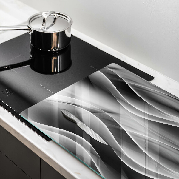Induction hob protector Abstraction of smoke lines