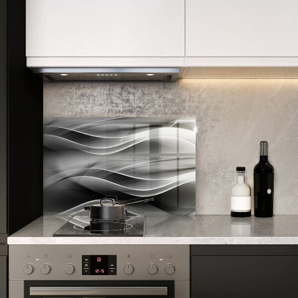 Induction hob protector Abstraction of smoke lines