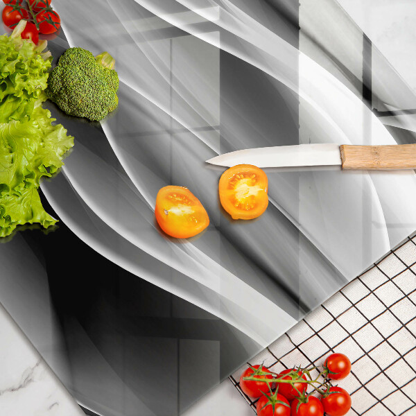 Induction hob protector Abstraction of smoke lines