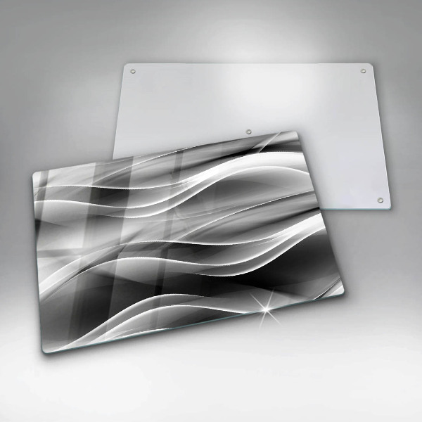 Induction hob protector Abstraction of smoke lines