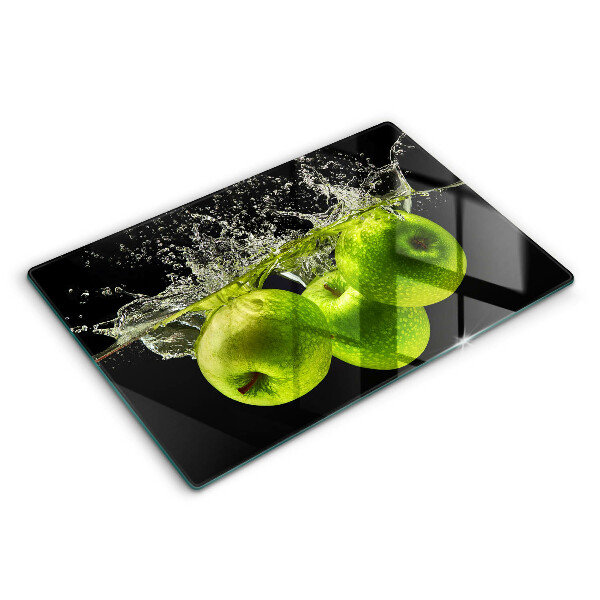 Induction hob protector Green apples and water