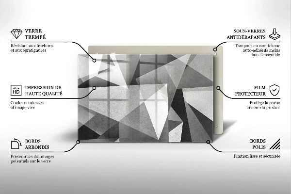 Worktop protector Concrete sharp abstraction