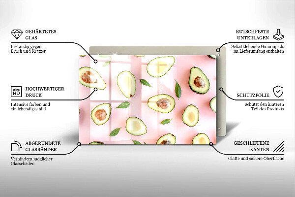 Worktop saver Avocado pattern