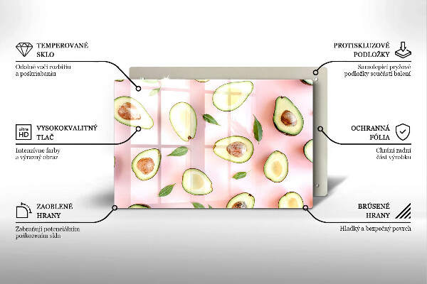 Worktop saver Avocado pattern